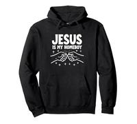 Jesus is My Homeboy Christian Men Faith Fist Bump Sweat à Capuche, Unisexe pour Adultes, Noir, S