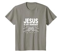 Jesus is My Homeboy Christian Men Faith Fist Bump T-Shirt, Enfant, Ardoise, 2 Ans