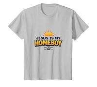 Jesus is My Homeboy Graphique chrétien inspirant, Jésus T-Shirt, Enfant, Argent, 2 Ans