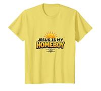 Jesus is My Homeboy Graphique chrétien inspirant, Jésus T-Shirt, Enfant, Citron, 6 Ans