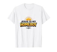 Jesus is My Homeboy Graphique chrétien inspirant, Jésus T-Shirt, Homme, Blanc, XXL