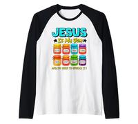 Jesus is My Jam and I'm Here to Spread It Christian Faith Manche Raglan