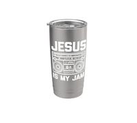 Jesus Is My Jam - Dire drôle de Dieu chrétien catholique Jésus Gobelet isotherme en acier inoxydable double paroi