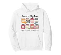 Jesus is My Jam Faith Pray Blessed Hope Love Christian Citation Sweat à Capuche