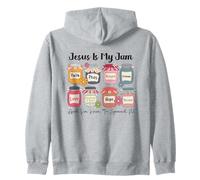 Jesus is My Jam Faith Pray Blessed Hope Love Christian Citation Sweat à Capuche