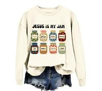 Jesus Is My Jam Sweatshirt Jesus Is My Jam And I'm Here To Spread It Shirt, Crème/jaune, L