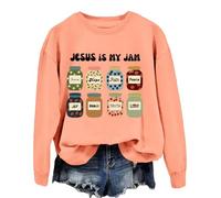 Jesus Is My Jam Sweatshirt Jesus Is My Jam And I'm Here To Spread It Shirt, Orange, XL