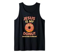 Jesus is My Jam T-Shirt Chrétien Donut Foi Débardeur