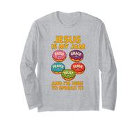 Jesus is My Jam T-Shirt Chrétien Donut Foi Manche Longue