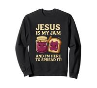 Jesus is My Jam T-Shirt Drôle Chrétien Foi Cadeau Sweatshirt