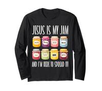 Jesus is My Jam Verse de la Bible chrétienne Dieu Foi chrétienne Manche Longue