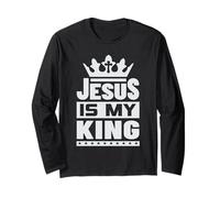 Jesus is My King - Bold Faith and Strength Design Manche Longue