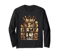 Jesus is My King - Bold Faith and Strength Design Manche Longue