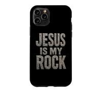 Jesus is My Rock - Christian Faith Gospel Inspiration Coque pour iPhone 11 Pro