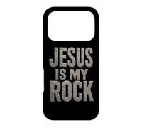 Jesus is My Rock - Christian Faith Gospel Inspiration Coque pour iPhone 17 Pro