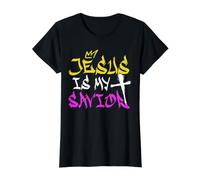 Jesus is My Savior Graffiti Spray Street Art Dessin Artist T-Shirt Graphique avec Valeur