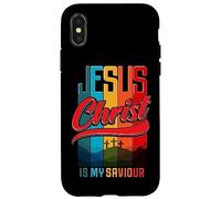 Jesus is My Savior King Christian Verse for Men Women Coque pour iPhone X/XS