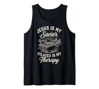 Jesus is My Savior Pilates is My Therapy Débardeur