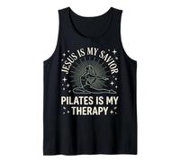 Jesus is My Savior Pilates is My Therapy Débardeur