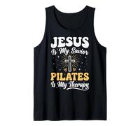 Jesus is My Savior Pilates is My Therapy Débardeur