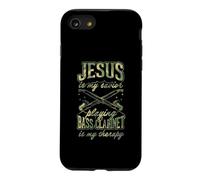 Jesus is My Savior Playing Bass Clarinette is My Therapy Coque pour iPhone SE (2020) / 7/8