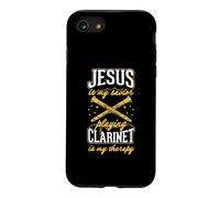 Jesus is My Savior Playing Clarinette is My Therapy Coque pour iPhone SE (2020) / 7/8