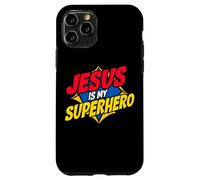 Jesus is My Superhero Christian God Religieux Comics Kids Boy Coque pour iPhone 11 Pro