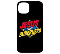 Jesus is My Superhero Christian God Religieux Comics Kids Boy Coque pour iPhone 13