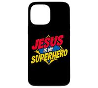 Jesus is My Superhero Christian God Religieux Comics Kids Boy Coque pour iPhone 13 Pro Max