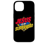 Jesus is My Superhero Christian God Religieux Comics Kids Boy Coque pour iPhone 14