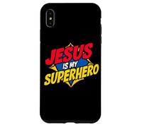 Jesus is My Superhero Christian God Religieux Comics Kids Boy Coque pour iPhone XS Max
