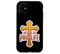 Jesus is Pro Life Christian Pro-Life Supporter Bébés à naître Coque pour iPhone 11