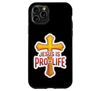 Jesus is Pro Life Christian Pro-Life Supporter Bébés à naître Coque pour iPhone 11 Pro
