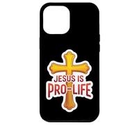 Jesus is Pro Life Christian Pro-Life Supporter Bébés à naître Coque pour iPhone 12 Pro Max