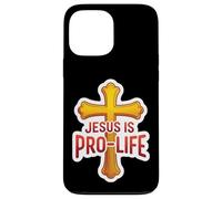 Jesus is Pro Life Christian Pro-Life Supporter Bébés à naître Coque pour iPhone 13 Pro Max