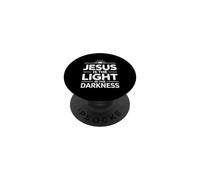 Jesus is The Light in The Darkness PopSockets PopGrip Adhésif