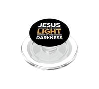 Jesus is The Light in The Darkness PopSockets PopGrip pour MagSafe