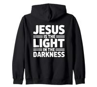 Jesus is The Light in The Darkness Sweat à Capuche
