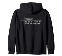 Jesus is The Light in The Darkness Sweat à Capuche