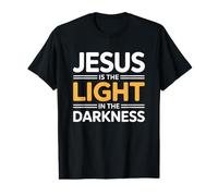 Jesus is The Light in The Darkness T-Shirt Graphique avec Valeur