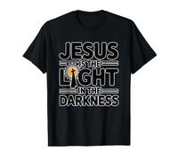 Jesus is The Light in The Darkness T-Shirt Graphique avec Valeur