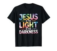 Jesus is The Light in The Darkness T-Shirt Graphique avec Valeur