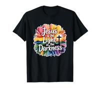 Jesus is The Light in The Darkness T-Shirt Graphique avec Valeur