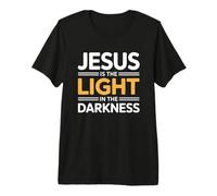 Jesus is The Light in The Darkness T-Shirt Haut de Gamme