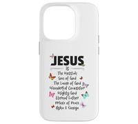 Jesus is The Messiah Mighty God Beautiful Savior Lamb of God Coque pour iPhone 14 Pro
