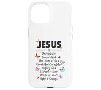 Jesus is The Messiah Mighty God Beautiful Savior Lamb of God Coque pour iPhone 15