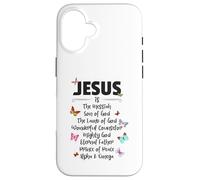 Jesus is The Messiah Mighty God Beautiful Savior Lamb of God Coque pour iPhone 16