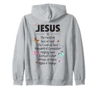 Jesus is The Messiah Mighty God Beautiful Savior Lamb of God Sweat à Capuche