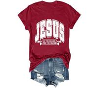 Jesus is The Reason for The Season Chemise rétro chrétienne de Noël Jésus est la raison Chemise unisexe, bordeaux, 3XL