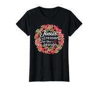 Jésus is The Reason for The Season Christian Winter T-Shirt Graphique avec Valeur